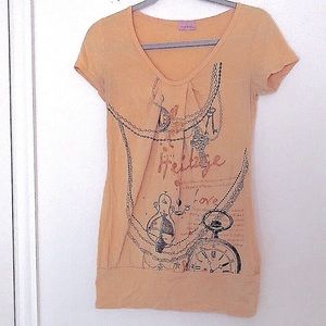 Yellow Short Sleeve Top